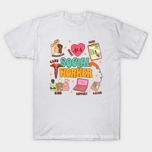 Social Worker LCSW Social Worker Encourage Kind Support T-Shirt